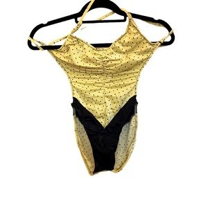 Yellow Polka Dot Bathing Suit